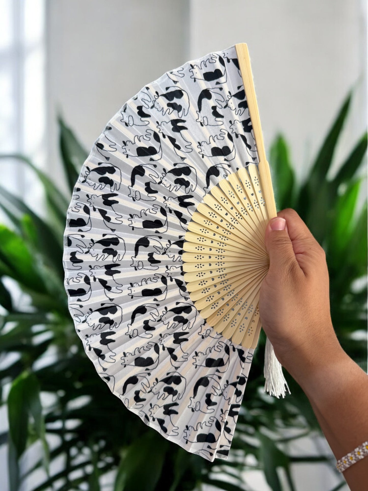 Cute Cow Pattern Fan - Perfect gift for Cow Lovers
